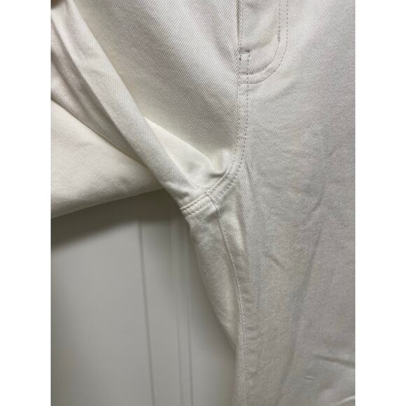 Derek Lam 10 Crosby Wide leg button pants high rise flare white size 27 - Picture 4 of 7